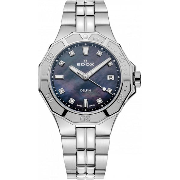 Edox Delfin Diver Date Lady Damenuhr 53020 3M NANND