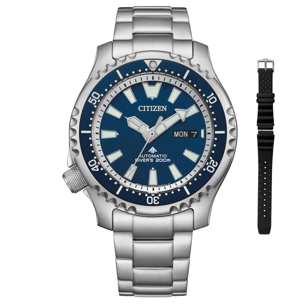 Citizen Promaster Marine Automatik Divers Herrenuhr inklusive Ersatzband NY0161-63LE