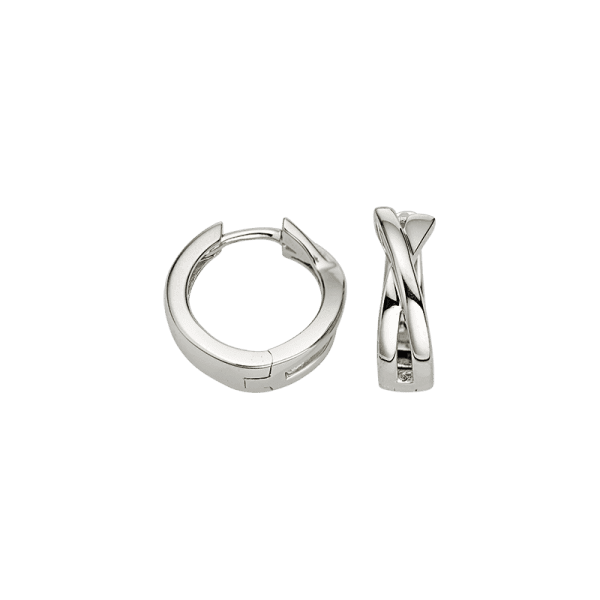 CEM Silber Creolen mit Stahlfeder, BCR905251