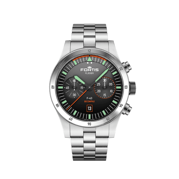 Fortis FLIEGER F-43 Bicompax Original Herrenuhr F4240004