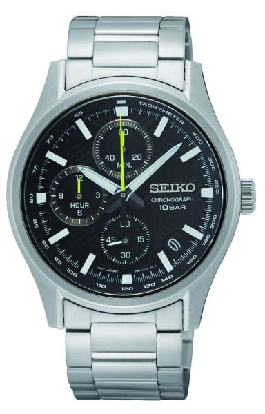 Seiko Quarz Chronograph mit Tachymeter Herrenuhr SSB419P1