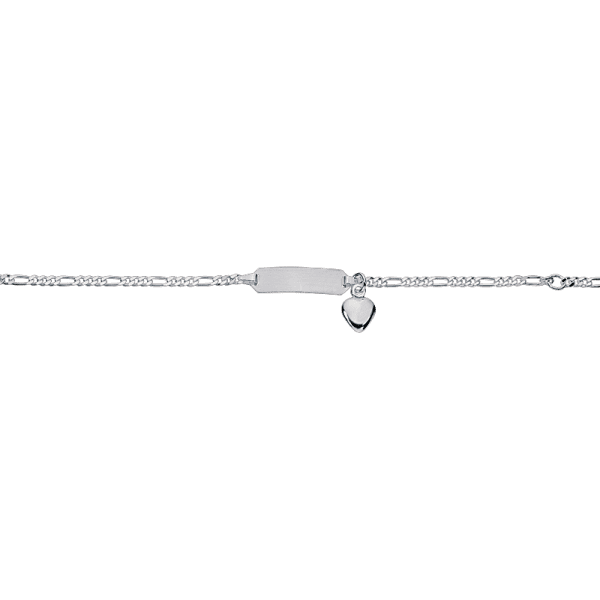 CEM 925er Silber Identband 12 - 14 cm, rhodiniert BIDR904661