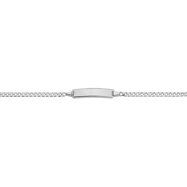 CEM 925 er Silber Identband 16 - 18,5 cm, rhodiniert BIDR904666