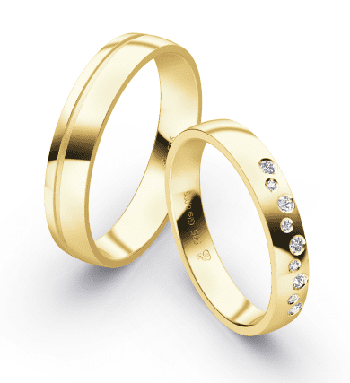 First Individual Love 3D Yellow – Two Trauringpaar Rauschmayer 72-03040 / 73-03040